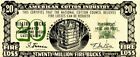Vintage American Cotton Industry Twenty Million Fire Bucks Coupon 