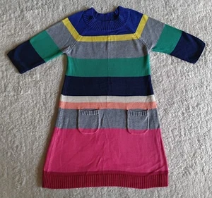 Old Navy Sweater Dress Girls Large (10-12) Multicolor Striped Dress - Picture 1 of 9