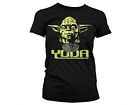 STAR WARS - T-Shirt FILLE Cool Yoda - Noir (S) NEUF