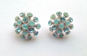 Starburst Crystal Stud earring: Clear, Blue, White - Picture 1 of 6