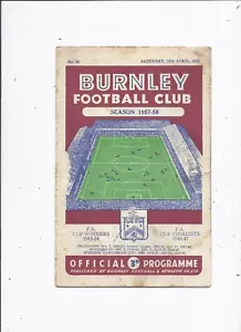 Burnley v Wolverhampton Wanderers 12 April 1958 - Picture 1 of 2