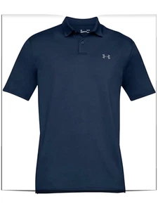 ~NUEVO CON ETIQUETAS~ Polo de golf Under Armour Tech para hombre azul marino talla M - Imagen 1 de 3