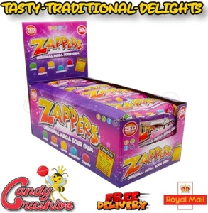 ZED CANDY ORIGINAL MEGA SOUR ZAPPERS JAWBREAKER Veg Halal Chewing Gum - Picture 1 of 1