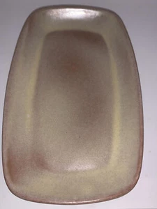 Frankoma 5P5 Brown and yellow serving dish Vintage - Picture 1 of 3