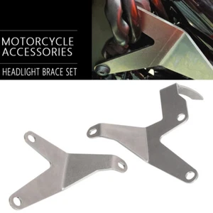 Motorcycle Headlight Brace Set Stainless Steel New For 390 ADVENTURE 2019-2021 - Picture 1 of 9