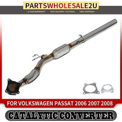 1x Convertidor catalítico para Volkswagen Passat 2006-2008 L4 2,0 L 2,375" tubo OD Foto 1 de 4