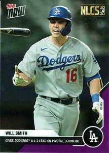 2020 TOPPS NOW PURPLE PARALLEL NLCS CARD #/25 DODGERS WILL SMITH #429 - Picture 1 of 1