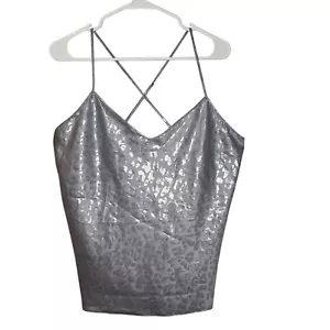 Victoria’s Secret Camisola Estampado Leopardo Top Tirantes Sexy Cami Metálico Mujeres L - Imagen 1 de 8
