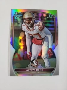 2022 Bowman University Chrome #13 Akeem Dent Refractor  - Picture 1 of 2