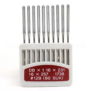 20 agujas para máquina de coser industrial Orange DBX1 16X231/257, talla 12B - Imagen 1 de 3
