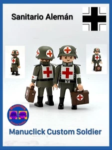 PLAYMOBIL CUSTOM WW2 MEDICO SANITARIO EJERCITO ALEMAN SEGUNDA GUERRA MUNDIAL C - Foto 1 di 5