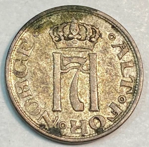 1917 Norway 10 Ore Nice Original XF KM-372 CHN - Picture 1 of 2