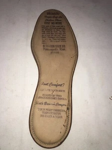 BRONSON SHOE CO MINNEAPOLIS ADVERTISING SOLE LEATHER VINTAGE - Picture 1 of 10