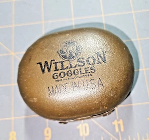 Willson Safety-Motorcycle Goggles Original Tin Case only Vintage 1940s - Picture 1 of 10
