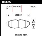 Hawk Performance HB485F.656 Virtually Noise-Free Disc Brake Pads
