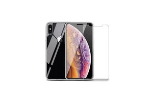 IBROZ Clear case et verre trempé pour Iphone XS - Photo 1/6
