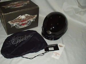 CASCO HARLEY DAVIDSON® Motocicleta Skyline medio negro Talla XS con caja 2004 Usado en excelente condición - Imagen 1 de 11