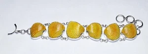 Top Abalone Shell Gemstone Handmade Bracelet Jewellery Bracelet Size 8 Inches - Picture 1 of 4
