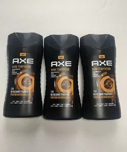 AXE Dark Temptation Body Wash & Shampoo 3-8.4 Oz New - Picture 1 of 4