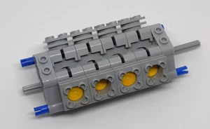 Lego® Technic V8 Motor Kolben hellgrau 2850 Technik Block Zylinder mit Schlitz - Picture 1 of 2