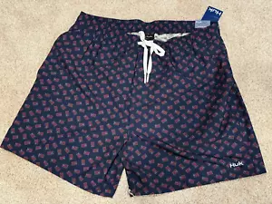 Huk Pursuit Volley Swim Shorts - Large - Flags (Naval Academy Huk and Bars) - Picture 1 of 11