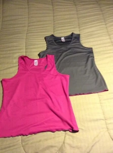 Women's L Curves Athletic Workout Yoga Jogging Shirts Lot Of 2 NWOT - Picture 1 of 6