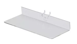 25 ripiani acrilici 1⁄4"" Pegboard 9"" lunghi x 4"" larghi scaffali trasparenti display in plastica - Foto 1 di 2