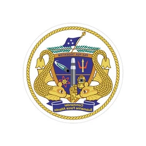 Commander Submarine Force Atlantic (U.S. Navy) REVERSE PRINT Transparent STICKER - Picture 1 of 16