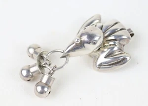 One Spratling sterling 3D bird bell brooch pendant TS-24 post 1979 - Picture 1 of 8