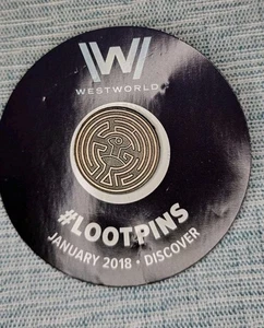 Prendedor coleccionable Discover Lootpins de caja de botín Westworld enero 2018 - Imagen 1 de 3