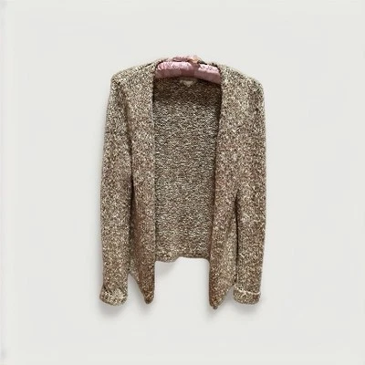 Cárdigan abierto Harley Davidson para mujer talla mediana suéter tejido voluminoso Bikercore Foto 1 de 4