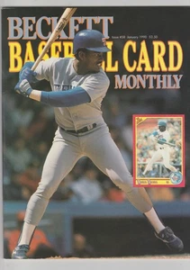 RUEBEN SIERRA BECKETT MAGAZIN JANUAR 1990 BASEBALLKARTE PREISFÜHRER RANGERS - Bild 1 von 2