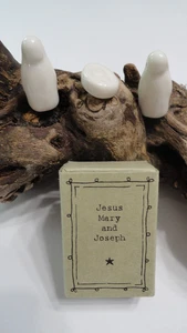 Tiny Mini Nativity Baby Jesus Mary Joseph 1/2"-1" Christmas Christian - Picture 1 of 3