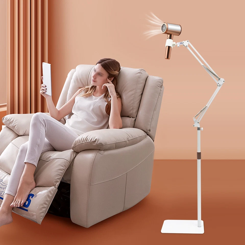 Adjustable Salon Blow Dryer Holder Height Hair Dryer Rack 360 Degree Rotating - Image 1 of 4