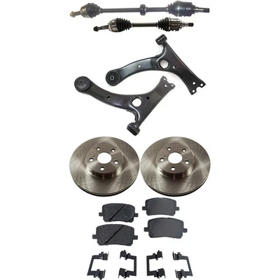 Eje CV medio eje delantero lado conductor y pasajero izquierdo derecho para Pontiac Vibe Foto 1 de 4