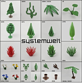 LEGO Plant Tree Flower Shrub Palm Pine - All Variants - Choice - Excellent