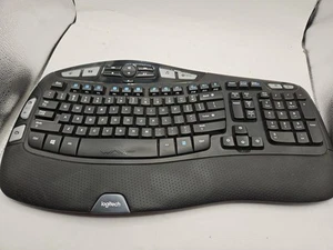 Logitech K350 Kabellose Tastatur Comfort Wave Ergonomisch FÜR ERSATZTEILE OHNE DONGLE - Bild 1 von 7