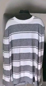 Urban Pipeline Jungen The Awesomely Soft Ultimate T-Shirt. Grau/weiß gestreift. YouthL - Bild 1 von 7