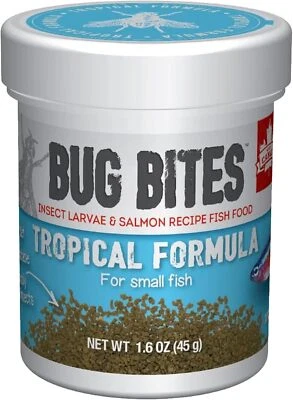Fluval Bug Bites Tropical Fish Food, Small Granules for fishes, 1.6 oz., A6577 - Image 1 of 4
