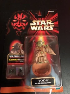 Hasbro STAR WARS YODA Jedi Council Chair Action Figure CommTech Chip 1998 NIB - Picture 1 of 6