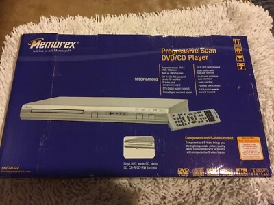 ❤️Memorex MVD2022 Reproductor de Discos Compactos DVD Plateado Nuevo con Caja Abierta Dañada Foto 1 de 4