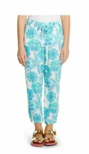 NEW Lilly Pulitzer Target Kid Girls Pants Sea Star Urchin White Blue XS S 4 5 6 - Picture 1 of 10