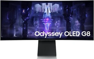 Samsung Odyssey G8 Curved OLED 34" UWQHD Gaming Monitor 175Hz, S34BG850SU - Picture 1 of 5