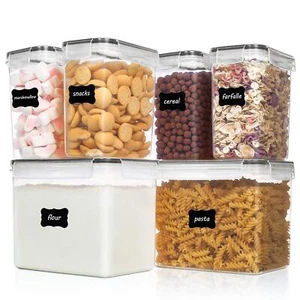 Vtopmart Airtight Food Storage Containers 6 Pieces - Plastic BPA Free Kitchen... - Picture 1 of 8