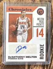 2018-19 Panini Chronicles Signatures Purple /25 De'Anthony Melton Rookie Auto RC