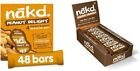 Nakd Peanut Delight 35g Bar - Multipack Case of 48 Bars & Cocoa Orange Natural