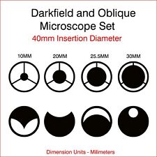 40 mm Dunkelfeld/Schrägmikroskop Filter Set
