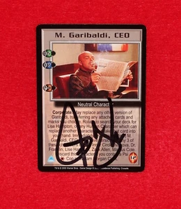 Babylon 5 B5 CCG Autograph Trading Card Jerry Doyle Garibaldi CEO - Picture 1 of 3