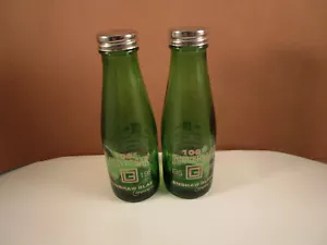 Glenshaw Glass 100° Anniversario Coppia di Shaker Sale e Pepe Bottiglia Verde - Foto 1 di 12