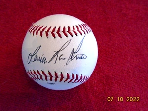 LERRIN LAGROW (rare) Signed Official League Baseball -Guaranteed Authentic - Picture 1 of 2